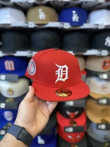 New Era Detroit Tigers Red World Series 59fifty Fitted Hat (Sz 7 1/2) - Picture 1 of 6
