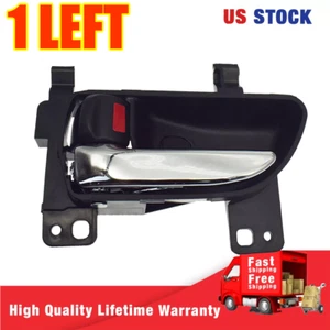 Inner Interior Inside Door Handle Black with Chrome Lever Left Driver Side NEW - Bild 1 von 9