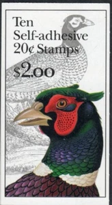 US Scott #BK242A, "Pheasant" Booklet of 10 ea. 20 cent stamps - Picture 1 of 1