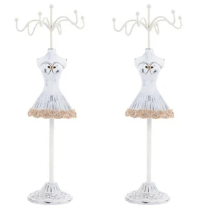 2 Pcs Rotating Jewelry Stand Miss Jewellery Holder Necklace Display - Picture 1 of 12