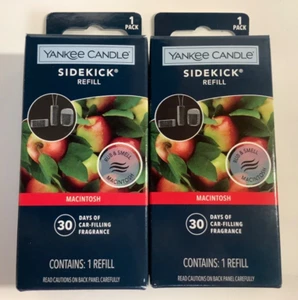 2 Yankee Candle Sidekick Macintosh Fragrance Refill Apple ~ Grapefruit NIP - Picture 1 of 8