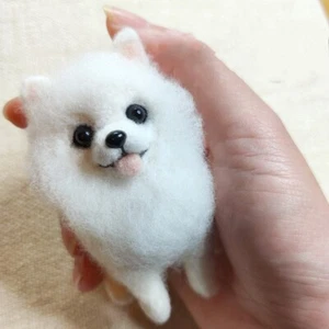 Needle Felting Kit Animals Needle Felting Set ,Including tool ,1 cute Pomeranian - Picture 1 of 3