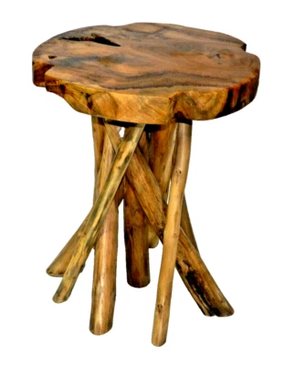 Live Edge Natural Side Table - Image 1 of 4