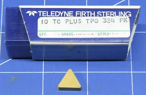 New Old Stock Teledyne TPG 324 PK Ten Pack Cutting Bits Firth Sterling TC Plus - Picture 1 of 2