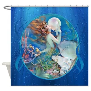 CafePress Clive Sensual Pearl Mermaid Shower Curtain (1330236534) - Picture 1 of 3