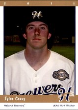 2011 Helena Brewers Grandstand 7 Tyler Cravy Vallejo California CA Baseball Card