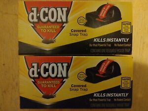 d-CON Reusable Covered Ultra Set Mouse Snap Trap, One Trap Pack of 2