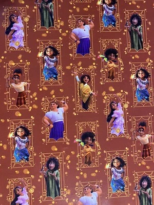 Disney ENCANTO Movie Birthday Party Wrapping Paper 20 sq ft Mirabel Isabela Gift - Image 1 of 4