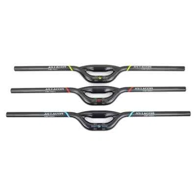 Manillar de bicicleta de doble tubo de fibra de carbono completo 25,4/31,8*600-740 mm mate brillante Foto 1 de 4