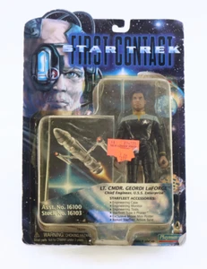 Star Trek First Contact Lt Cmdr 1996 Figura Geordi LaForge Playmates dañada - Imagen 1 de 6