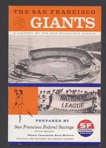 1963 SF Federal Savings Booklet SF San Francisco Giants - Bild 1 von 2