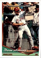 1994 Topps SPANISH BILINGUAL #476 Dave Hollins PHILADELPHIA PHILLIES