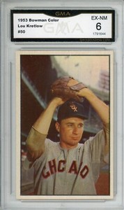 Bowman Color 1953 - # 050 -  Lou Kretlow - White Sox - EX-NM - LZ500738