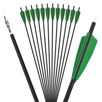 28" 30" 31" Archery Carbon Arrow SP500 Compound Recurve Bow 4" Feather Target - Image 1 of 4