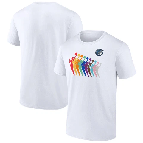 Unisex Fanatics Branded White Minnesota Lynx Pride T-Shirt Cover