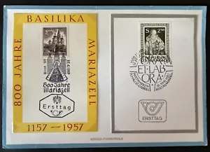 AUSTRIA 1957 - 800 Years Basilika Mariazell - FDI CARD - Very Nice! - Picture 1 of 8