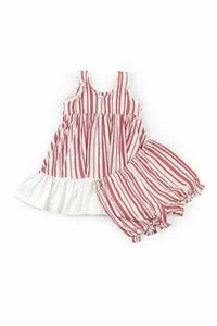 WDW Well Dressed Wolf Wildling Peppermint stripe tunic set Size 6 Months NWT - Picture 1 of 2