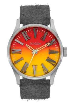 Nixon Nirvana Sentry Leather Band Quartz 42mm Unisex Watch A1418-5274-00 - Image 1 of 4