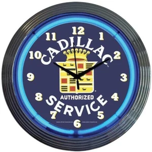 Cadillac Service Neon Wall Clock #NE-8CADSR - Picture 1 of 1