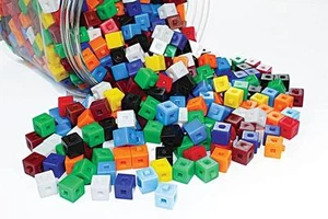 Centifit Linking Cubes 1cm 100p Maths Teacher Resource Volume 3D Shapes Number - Picture 1 of 1