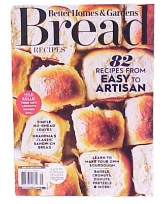 BETTER HOMES & GARDENS BREAD RECIPES 2024 MAGAZINE ISSUE MEREDITH SPECIALS BHG