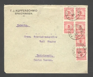 DR Infla Mi 317AP MeF (6) 23.10.23 Spaichingen K1 , 1x 317 HT, F.J.Kupferschmid - Bild 1 von 2