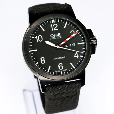 Oris Air Racing Limited 73576414794 45mm DLC preto conjunto completo relógio masculino de aço - Imagem 1 de 4