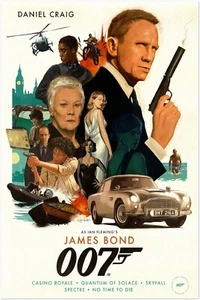 Bond 007 Poster - Daniel Craig Era #2 - Picture 1 of 8