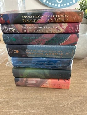 Harry Potter 1-7 Complete Hardcover Set 4 1st prints Rowling Foto 1 de 3