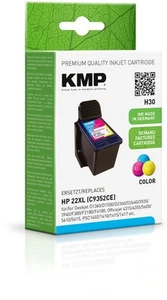 KMP Tintenkartusche für HP Deskjet 3940, H30, color - Afbeelding 1 van 9