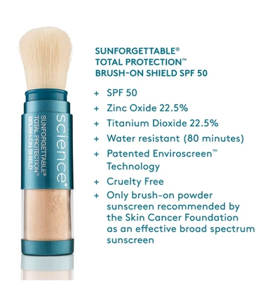 Colorescience Sunforgettable Total Protection Brush-On Shield SPF 50 BRAND NEW - Image 1 of 2