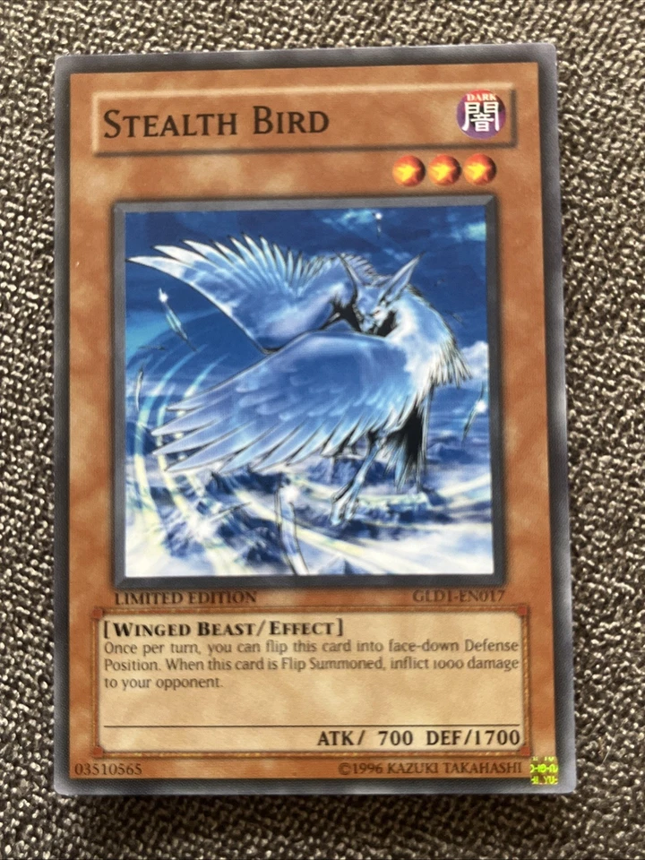 Yugioh! Stealth Bird - Gold Series GLD1-EN017 Common Limited Edition - Image 1 of 1