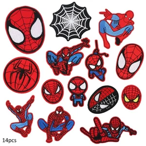 14pc Spiderman Embroidery Applique Patches Sew Iron On for Kids Clothes Jeansゞゞ - Picture 1 of 5