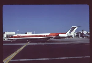 Orig 35mm airline slide BWIA International Airways MD-82 FL c/s N9802F - Imagen 1 de 1
