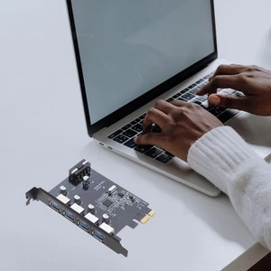 4Port USB3.0 PCI-E Expansion Card 5Gbps Power Socket 4pin Power Interface - Afbeelding 1 van 8