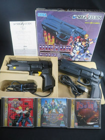 Virtua gun Sega Saturn SS 2 gun controller house dead cop Japan game games boxed