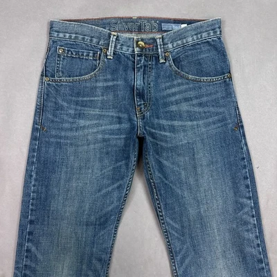 Pantalones de mezclilla Levis Silver Tab para hombre 32x30 azul corte bota Y2K lavados descoloridos (etiqueta 30x30) Foto 1 de 4
