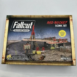 Modiphius Fallout - Wasteland Warfare 32 mm Red Rocket Scenic Set scatola aperta - Foto 1 di 2