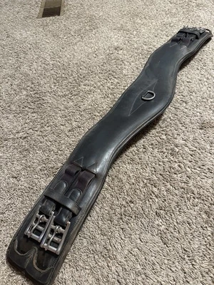 Nice Quality Leather Dressage Girth 34” Leather English Girth Used Girth Tack - Image 1 of 4