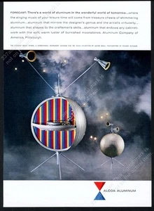 1960 modern Forecast Music Sphere stereo photo Alcoa vintage print ad - Picture 1 of 7