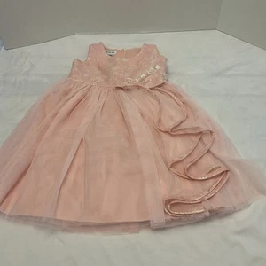 Corbata de cinturón totalmente forrada Top Glen rosa metálico talla 5 Bonnie Jean para niñas pequeñas - Imagen 1 de 13