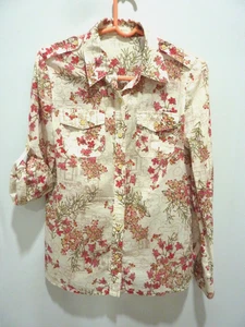 Camicia blusa Tory Burch con bottoni manica lunga FIORE taglia S - Foto 1 di 12