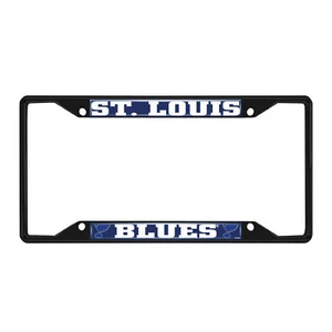 Fanmats NHL St. Louis Blues Black Metal License Plate Frame  - Picture 1 of 1
