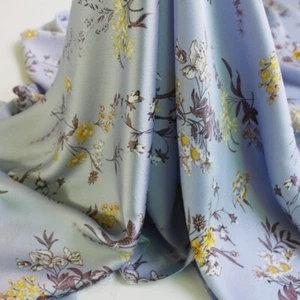 1Yard*150cm Soft Crepe Charmeuse Material Fabric Dress Scarf Tecido Tilda - Picture 1 of 11