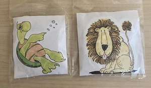 Funkeln und Streuen Gummistempel 2er Set ~ Leo und Elwood brandneu versiegelt - Bild 1 von 10