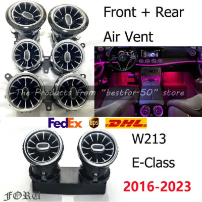 8PCS Ambient Light AC Vent For Mercedes Benz E-Class W213 E300 E63S 2016-2023 - Image 1 of 4