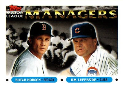 1993 Topps #502 Butch Hobson / Jim Lefebvre - Image 1 of 2