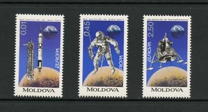 J128 Moldawien 1994 Weltraum Mondlandung 3 V. Neuwertig - Bild 1 von 1