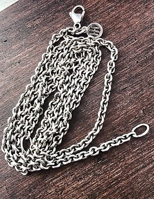 Collar de cadena John Hardy con etiqueta colgante JH 13,56 gramos de plata de ley 24" de largo Foto 1 de 2