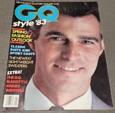GQ Magazine January 1983 Gentleman's Quarterly Vintage - Image 1 of 2